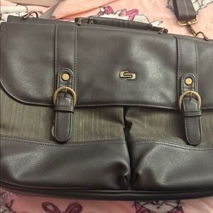 Stylish Black Leather Men's Bag